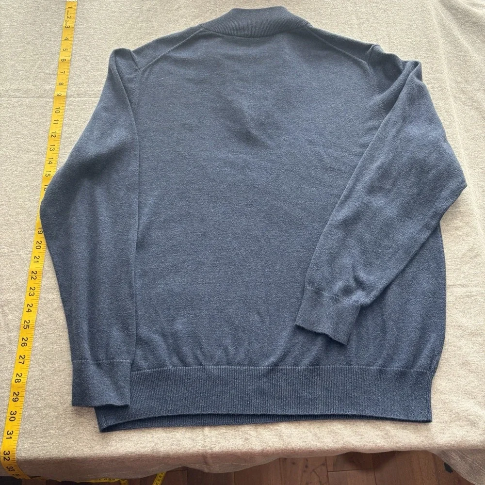 Vineyard Vines Shep & Ian Mens M Med Half-Zip 1/2 Tight-Knit Sweater 100% Cotton